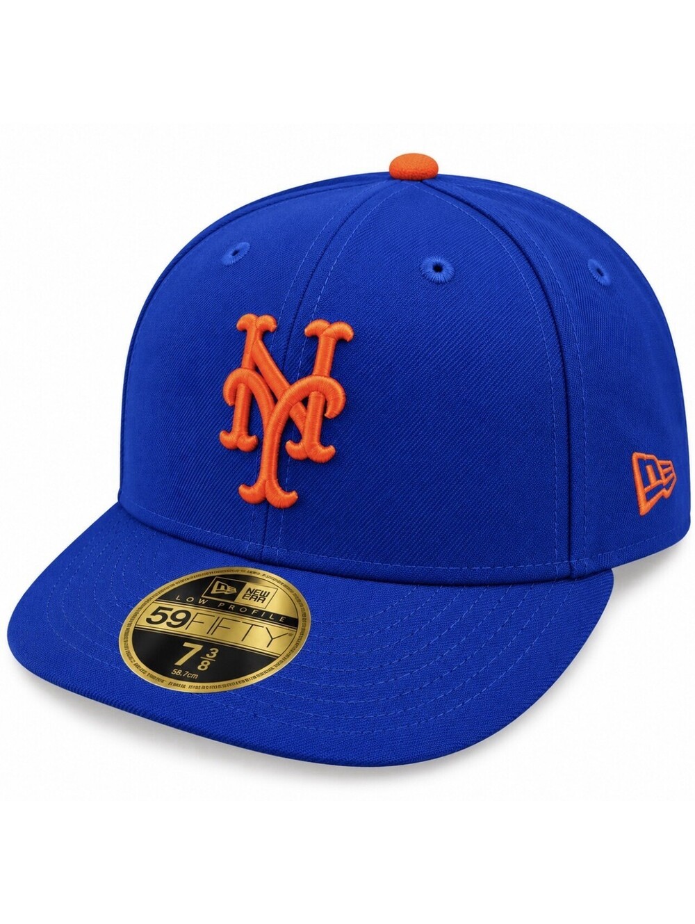 New Era 59 FIFTY New York Mets MLB Fitted Cap Blue/Orange/Black Size 7 3/8 New